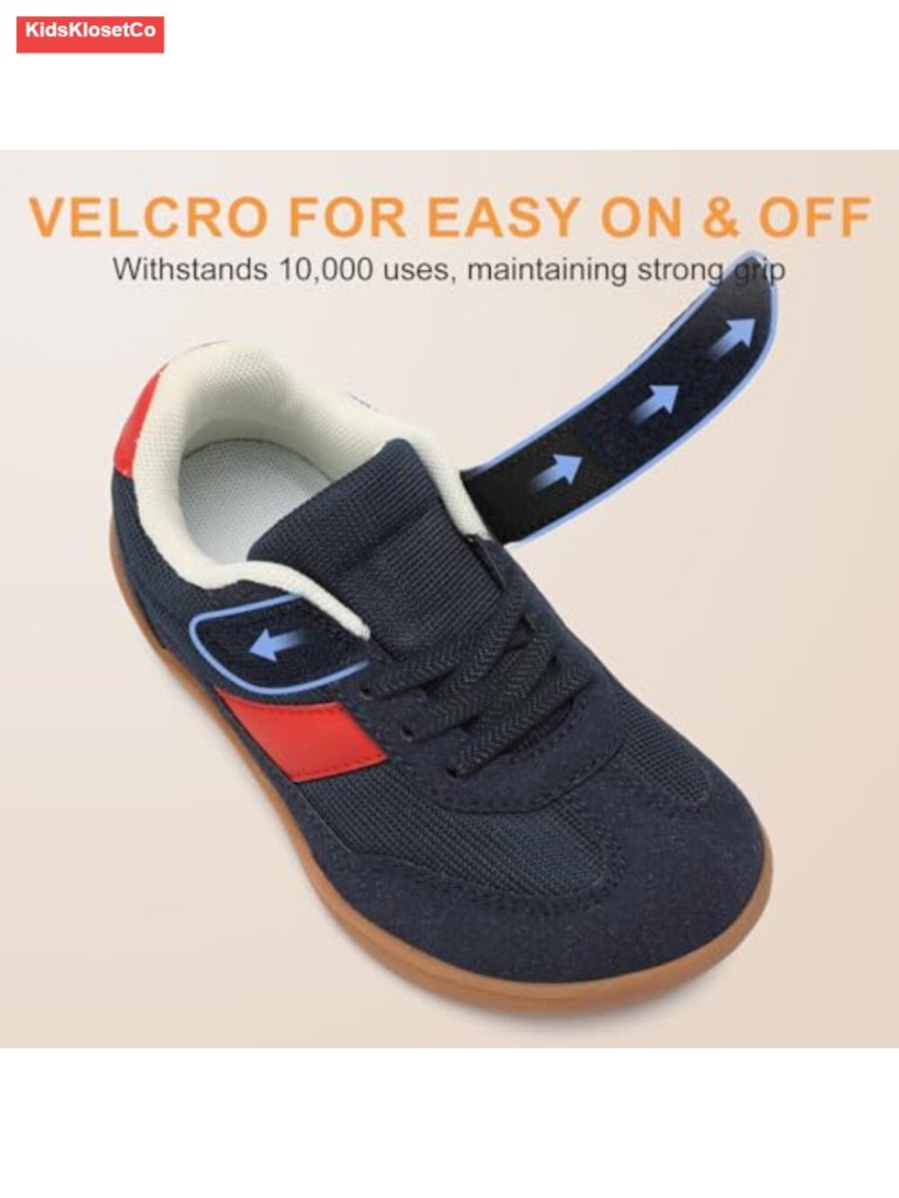 Toddler Zero Drop Barefoot Slip-On Sneakers Suede Non-Slip Cushioned Kids Boys - Picture 5 of 6